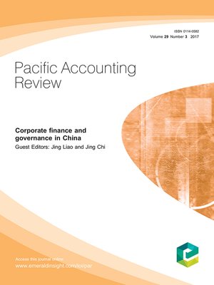 cover image of Pacific Accounting Review, Volume 29, Number 3
